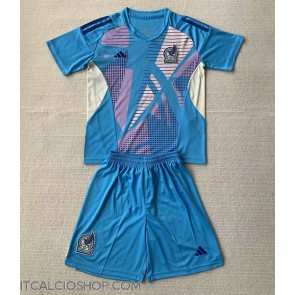 Messico Portiere Seconda Maglia Bambino Copa America 2024 Manica Corta (+ Pantaloni corti)